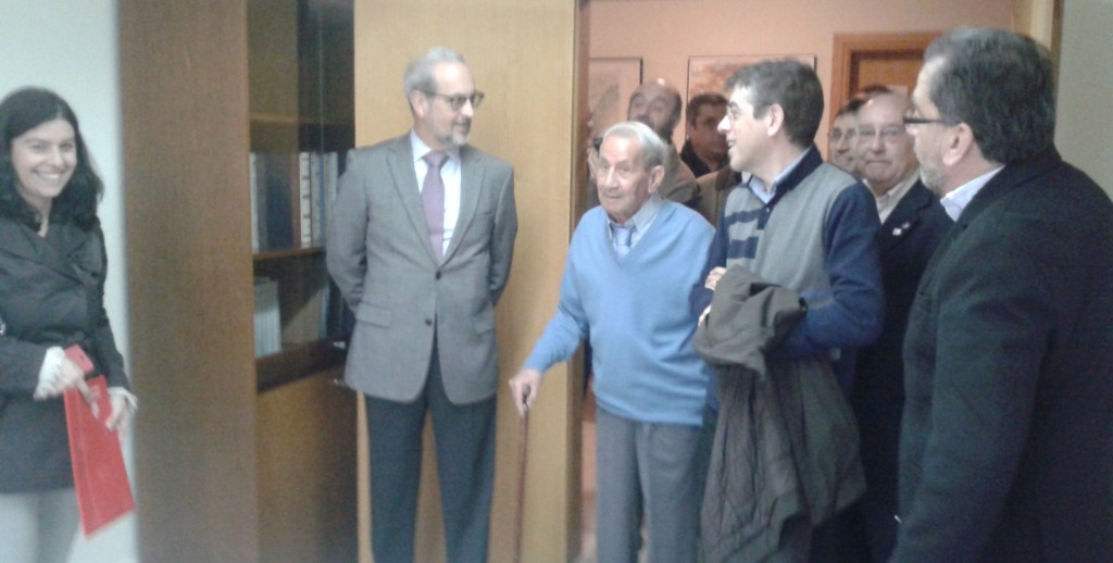 Ángel Cabo y el rector